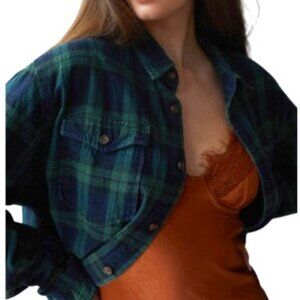 Urban Renewal Vintage Oversized Flannel Shirt